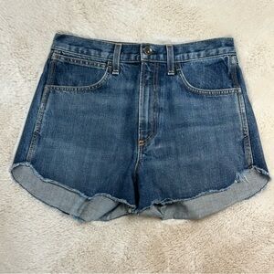 Rag & Bone Womens 27 Medium Wash Cha Cha Room Jean Shorts Fringed Hem